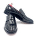 Oscar William Black High Shine Leather Penny Loafers