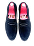 Oscar William Black Suede Penny Loafers – Leather Sole / Leather Lining