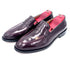 Oscar William Burgundy High Shine Penny Loafers – Leather Sole / Lining