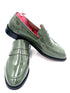 Oscar William Green Patent Leather Penny Loafers – Leather Sole /  Lining