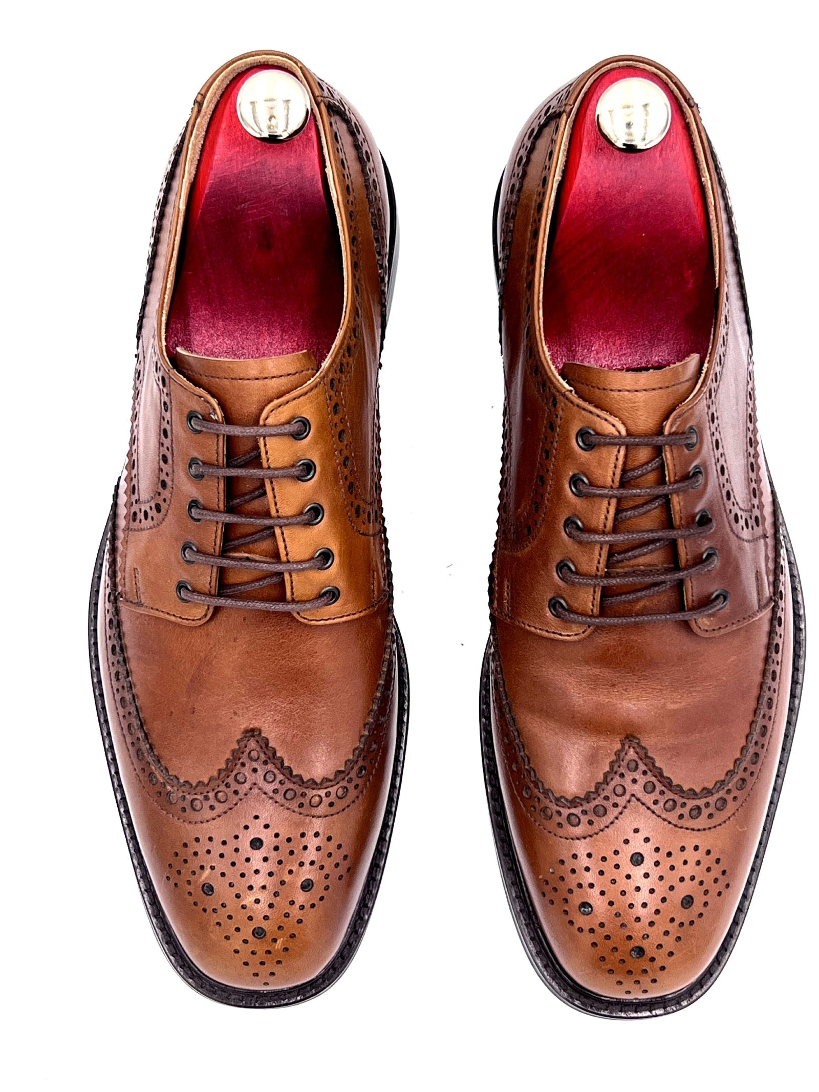 Oscar William Full Brogue Dress Shoes – Dainite Rubber Sole