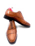 Oscar William Tan Classic Oxford Shoes for Men