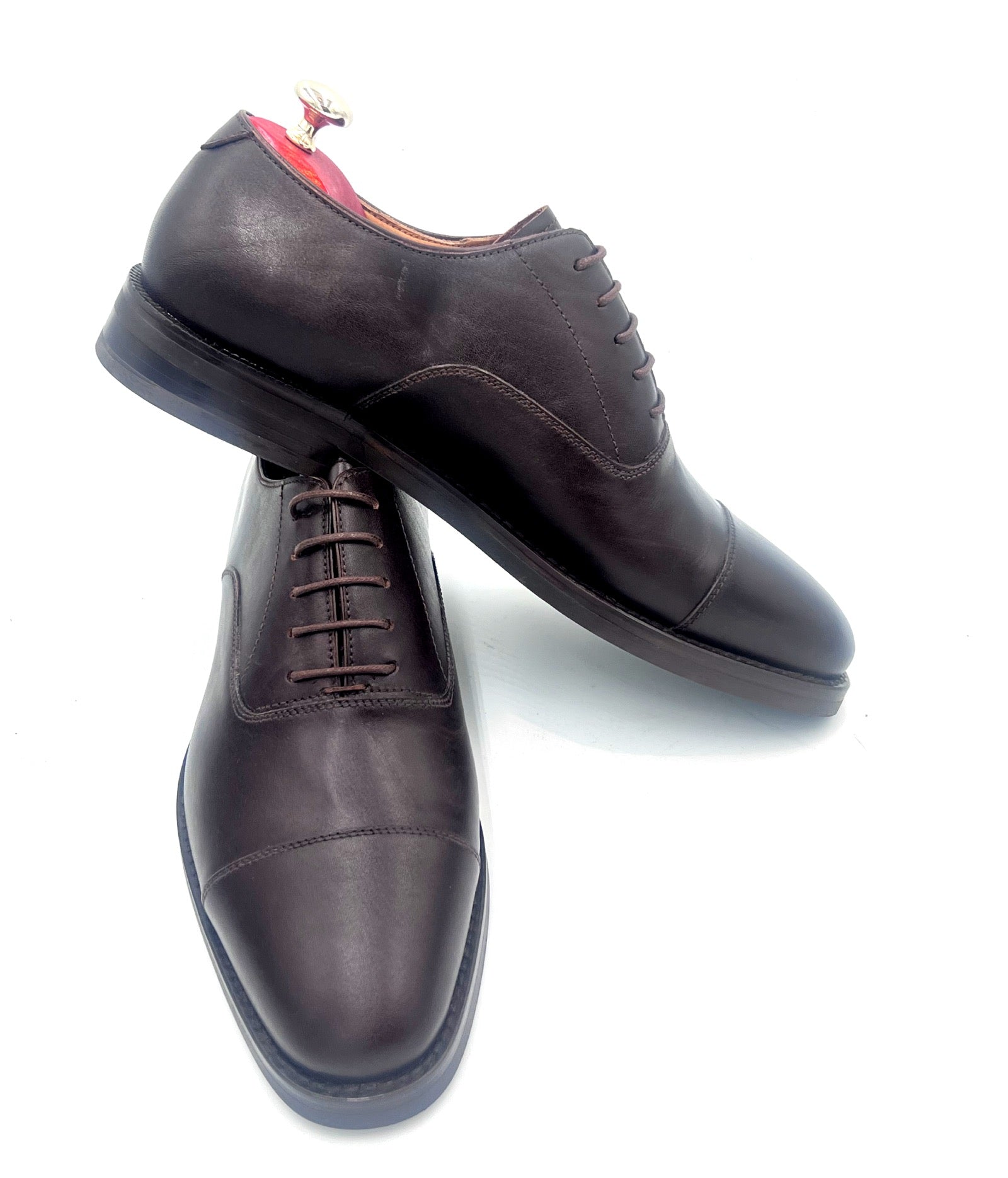 Oscar William Dark Brown Classic Oxford Shoes for Men