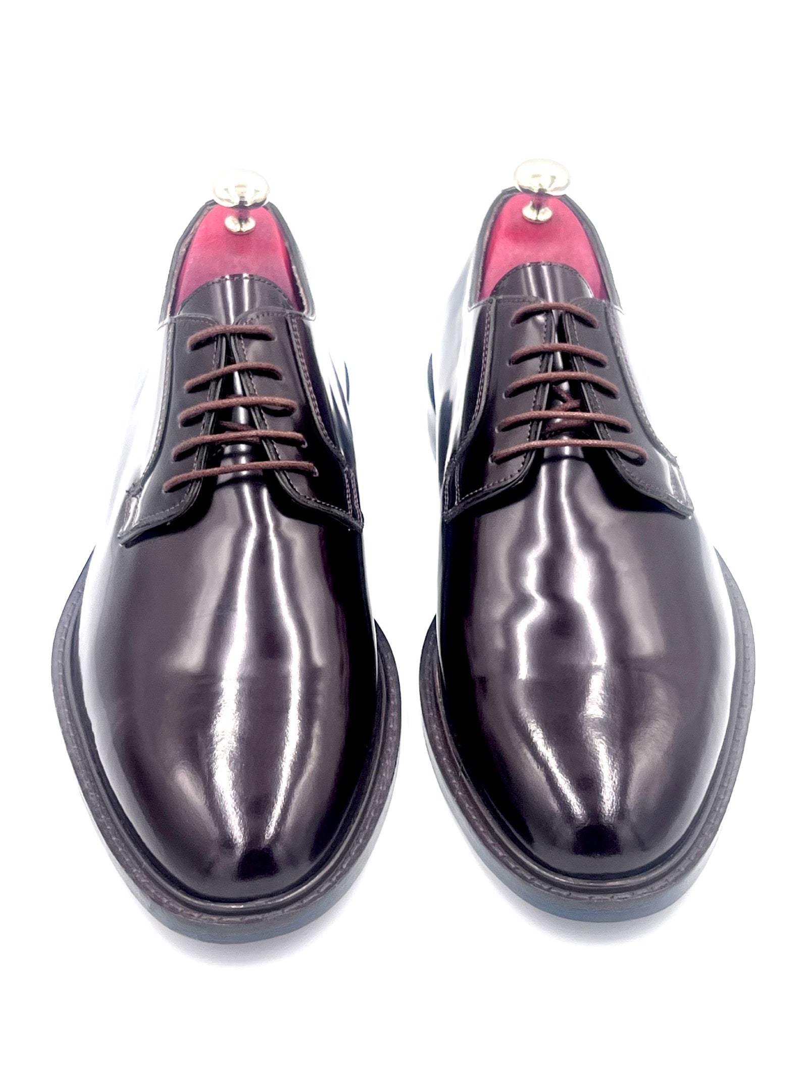 Oscar William Brown High Shine Derby – Leather Sole / Lining