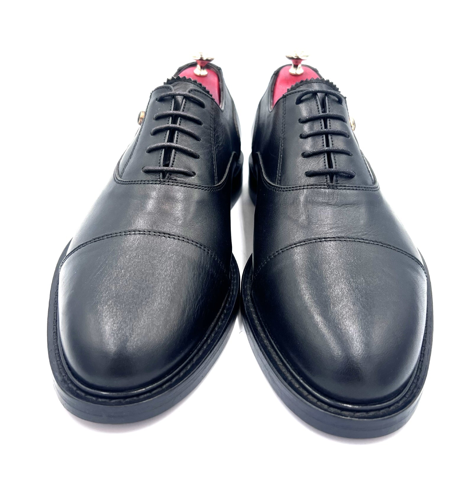 Oscar William Black Aniline Leather Oxford Shoes for Men