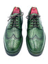 Oscar William Handmade Green Patina Brogue – Rubber Studded sole
