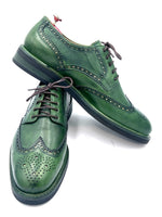 Green Patina Brogue Shoes | Handmade by Oscar William