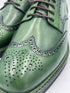 Oscar William Handmade Green Patina Brogue – Rubber Studded sole