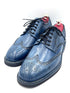 Classic Handmade Blue Patina Brogue – Rubber Studded Sole / Full Leather Lining