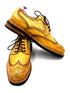 Oscar William Classic Yellow Patina Brogues – Studded Rubber Sole