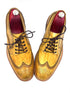 Oscar William Classic Yellow Patina Brogues – Studded Rubber Sole
