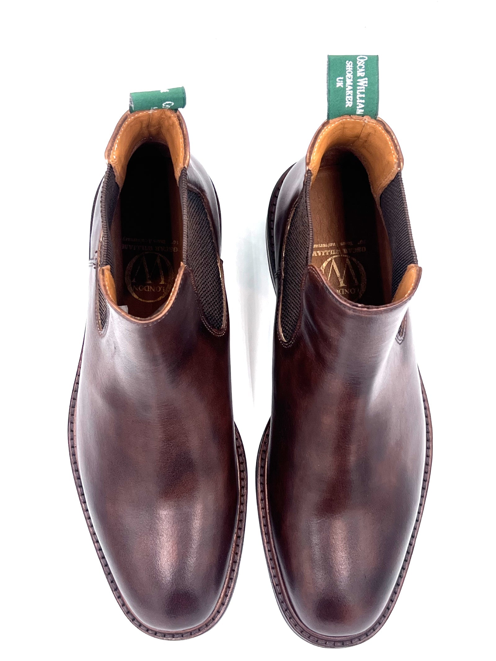 Handmade Classic Chelsea Boots – Chocolate Leather With Rubber Studded Sole