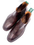 Handmade Classic Chelsea Boots – Chocolate Leather With Rubber Studded Sole