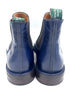Handmade Classic Chelsea Boots – Navy Blue with Studded Sole