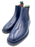 Handmade Classic Chelsea Boots – Navy Blue with Studded Sole