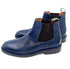 Handmade Classic Chelsea Boots – Navy Blue with Studded Sole