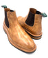 Oscar William Handmade Patina Chelsea Boots – Studded Rubber Sole