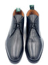 Oscar William Handcrafted Black Chukka Boots Top View