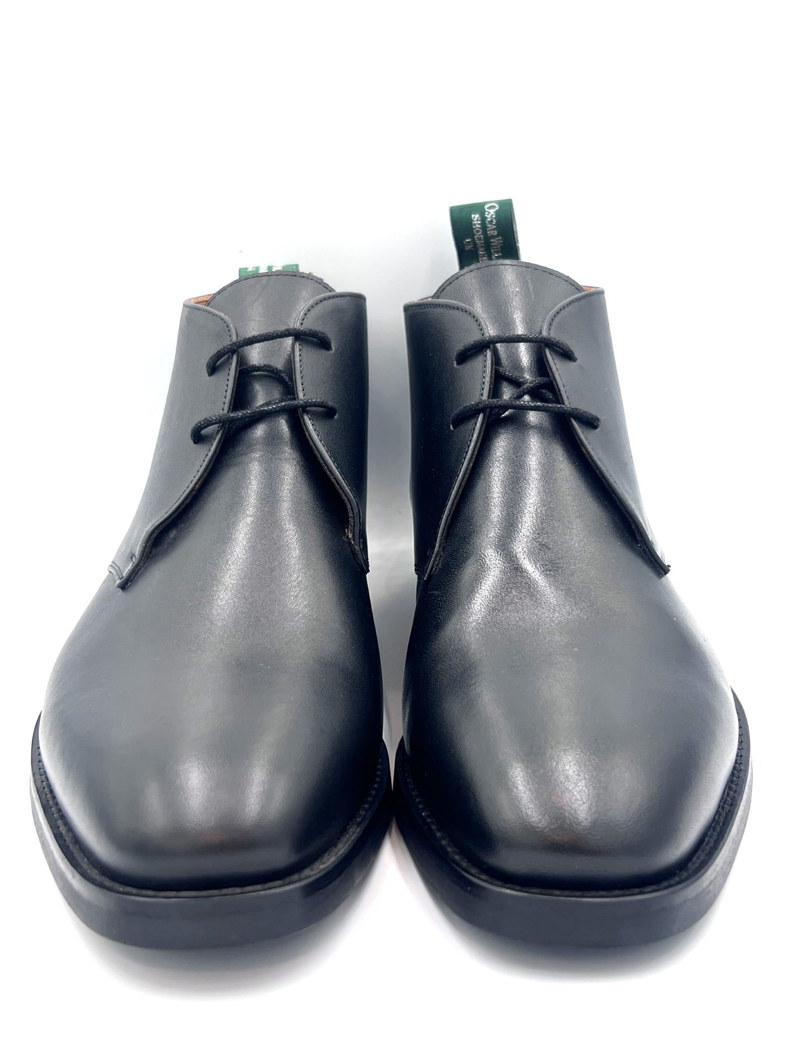 Oscar William Handcrafted Black Chukka Boots – Durable Studded Sole