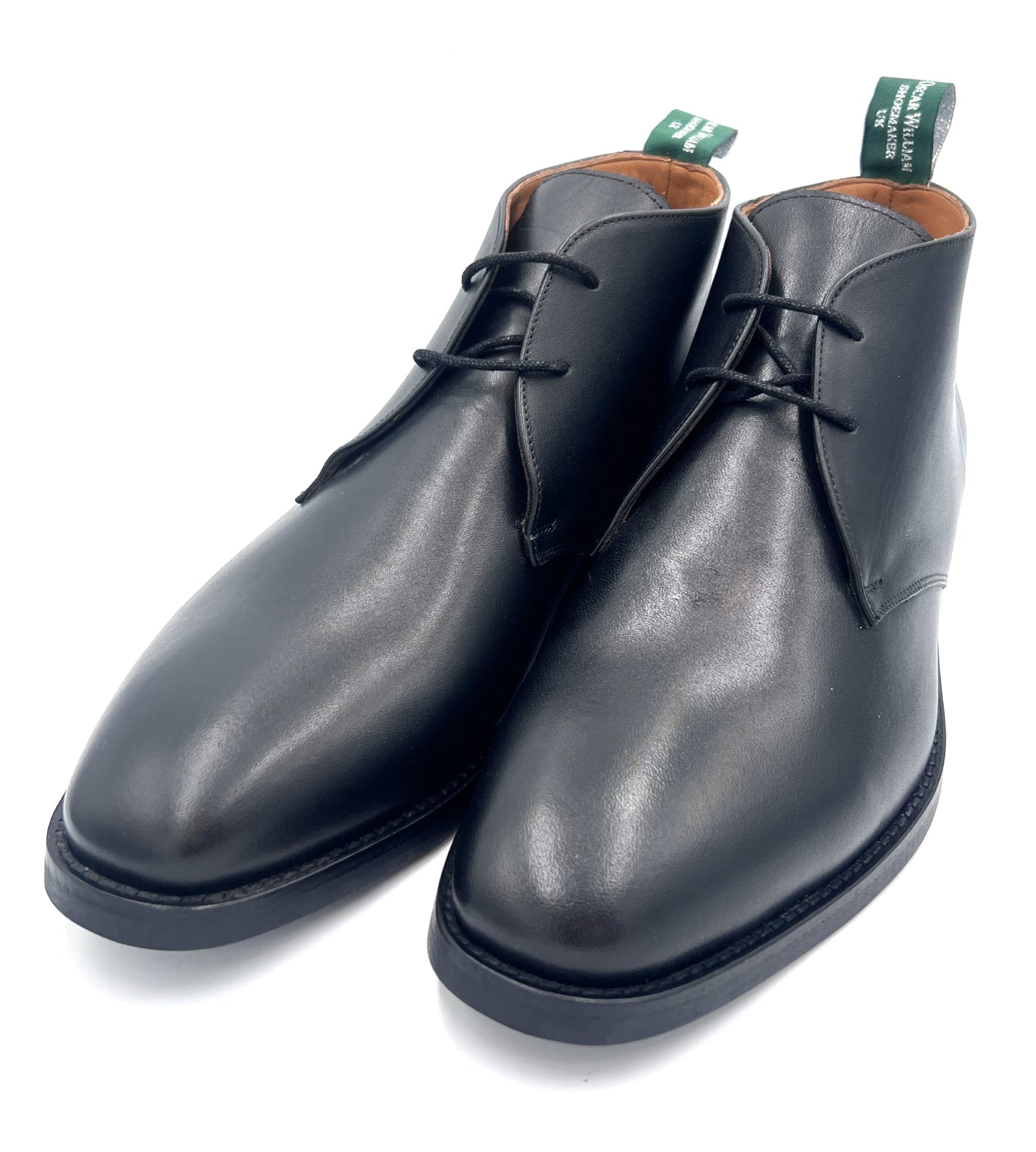 Oscar William Handcrafted Black Chukka Boots for Men