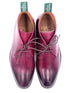 Oscar William Burgundy Patina Chukka Boots – Handmade Leather