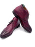 Oscar William Burgundy Patina Chukka Boots – Handmade Leather