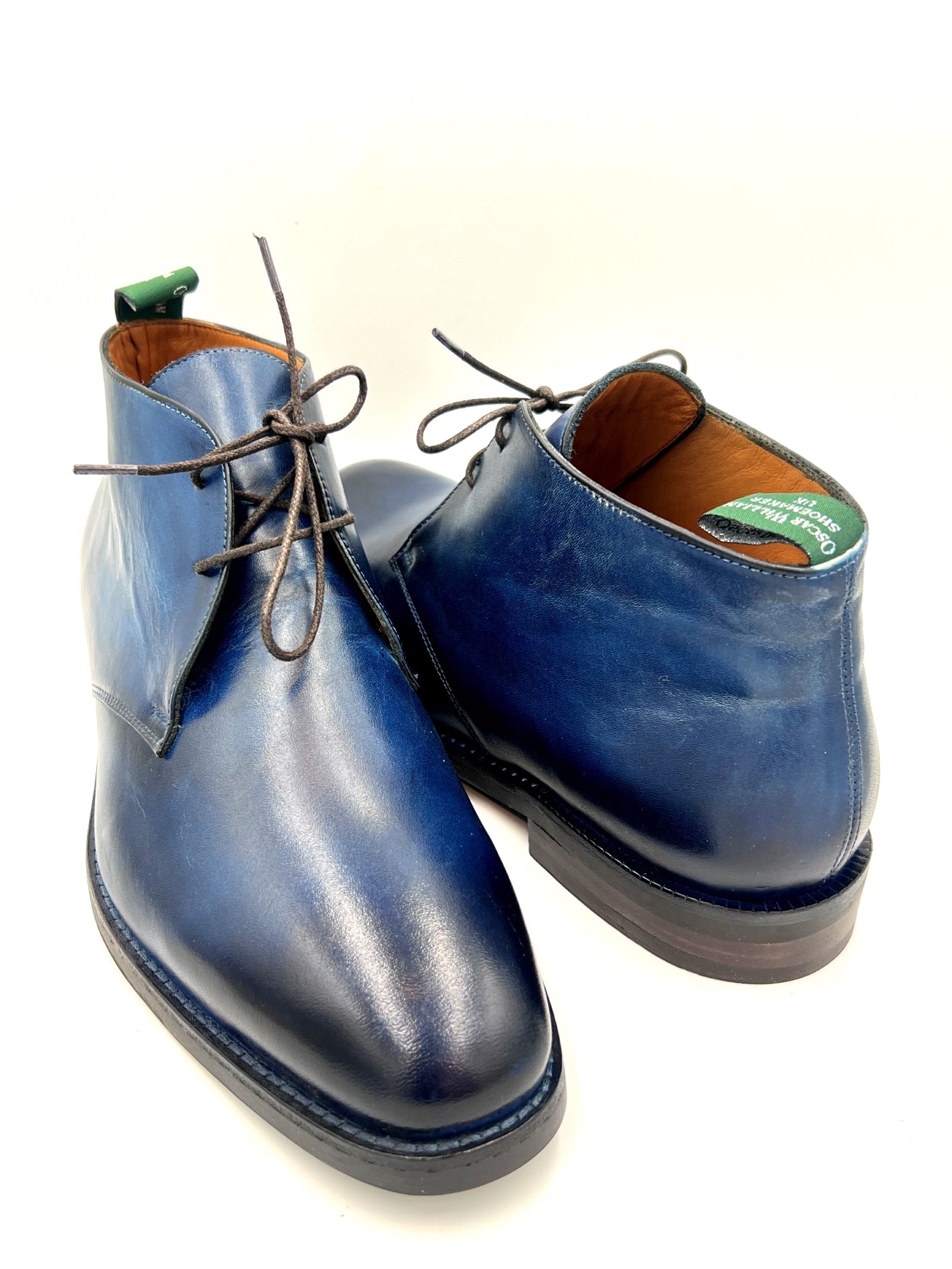 Oscar William Handcrafted Patina Chukka Boots for Men