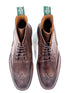 Oscar William Brogue Boots – Chocolate | Handmade with Traditional British Craftsmanship