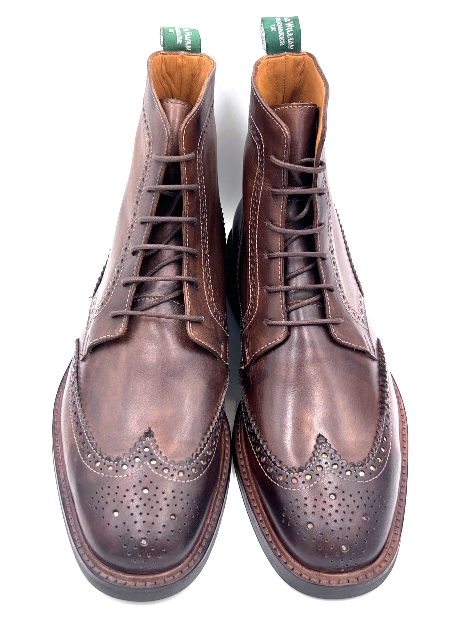 Oscar William Brogue Boots – Chocolate | Handmade with Traditional British Craftsmanship