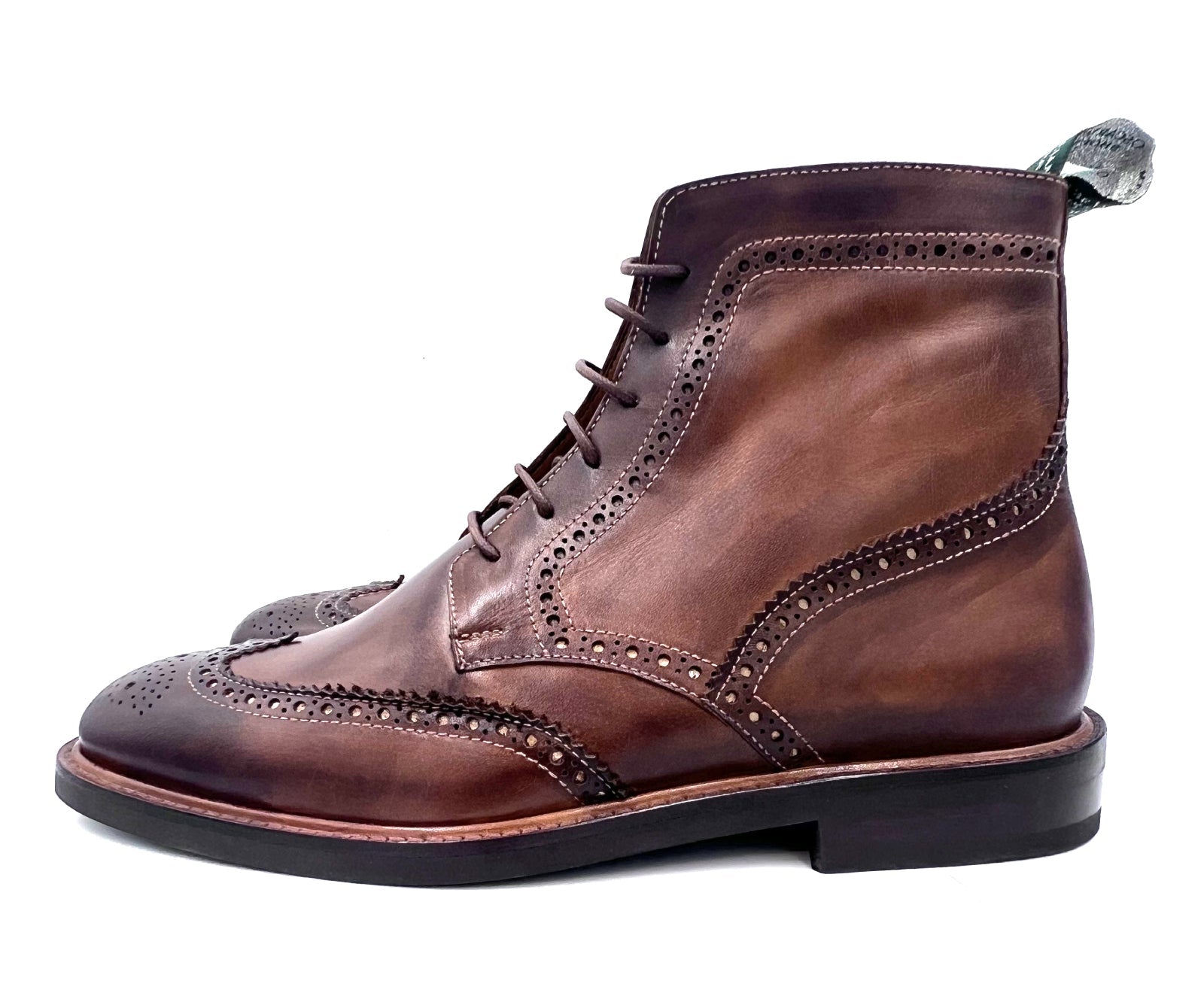 Oscar William Brogue Boots – Chocolate | Handmade with Traditional British Craftsmanship
