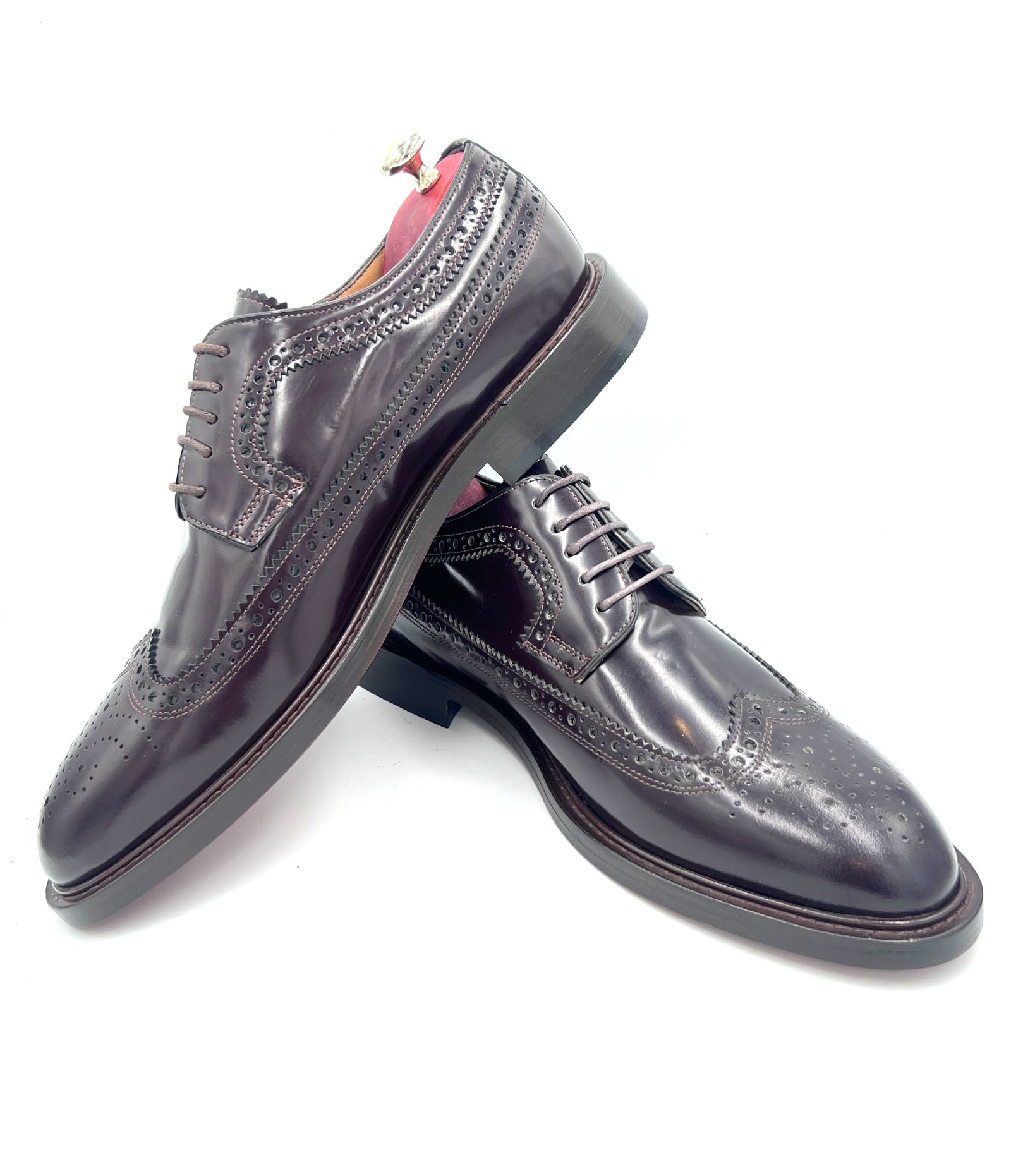Oscar William Brogue – Royal Long Wing | High Shine Brown