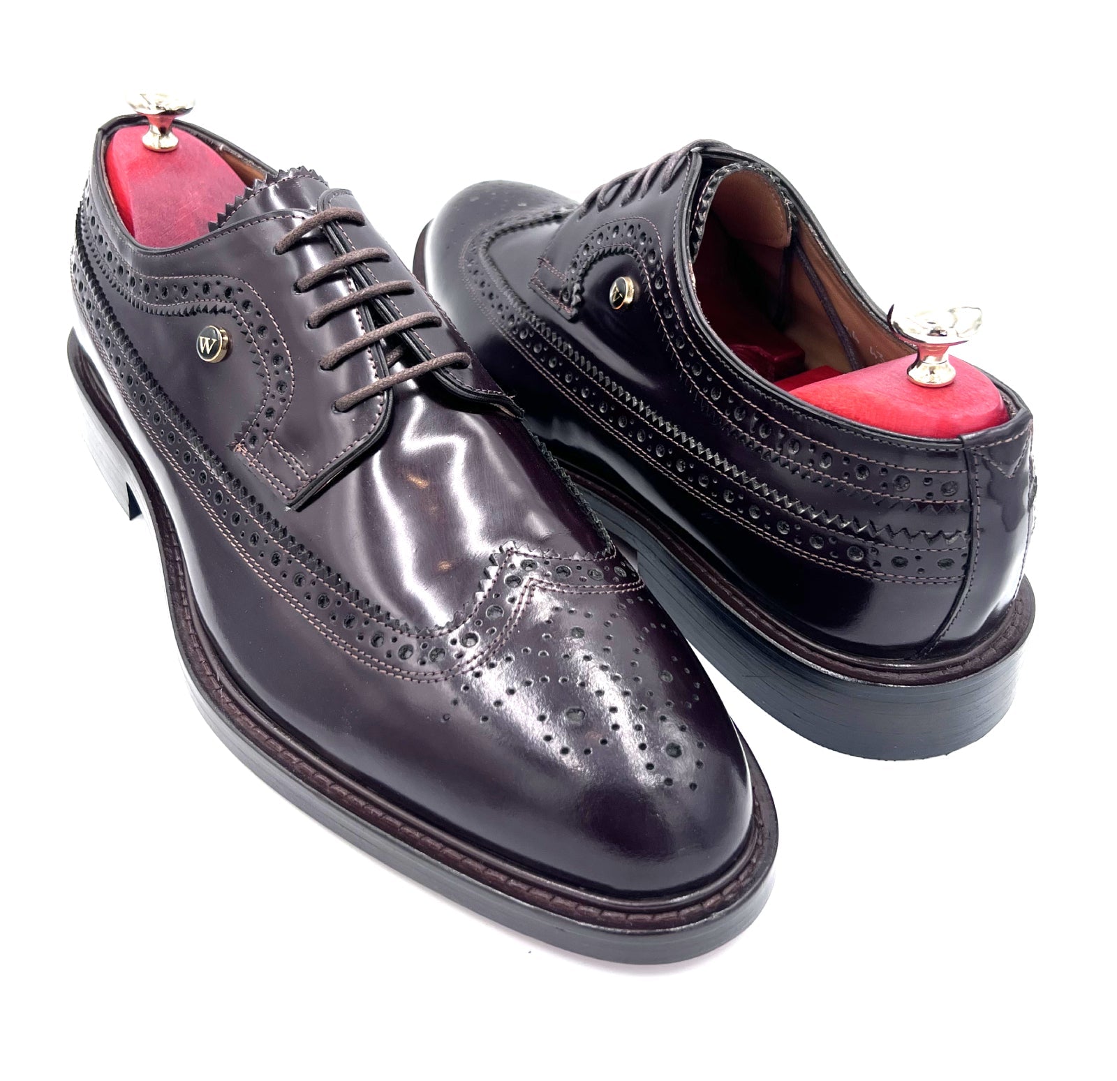 Oscar William Brogue – Royal Long Wing | High Shine Brown