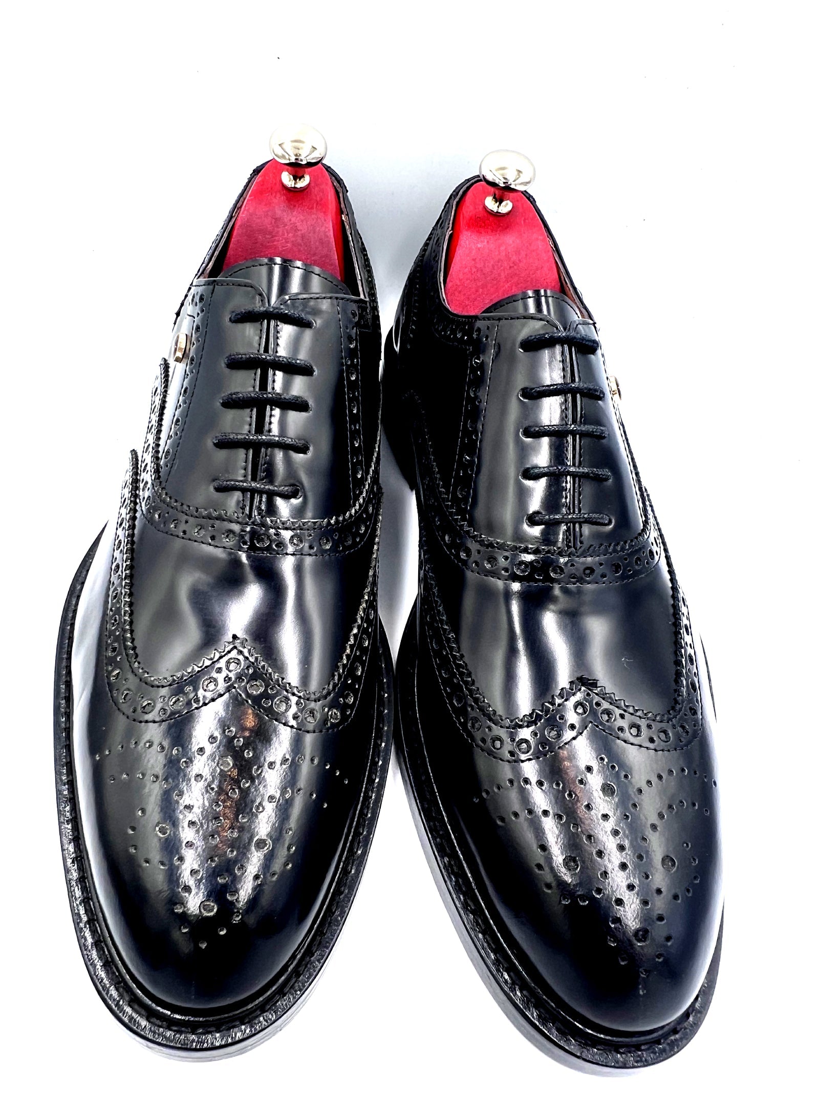 Oscar William Black Full Brogue Oxford Shoes for Men