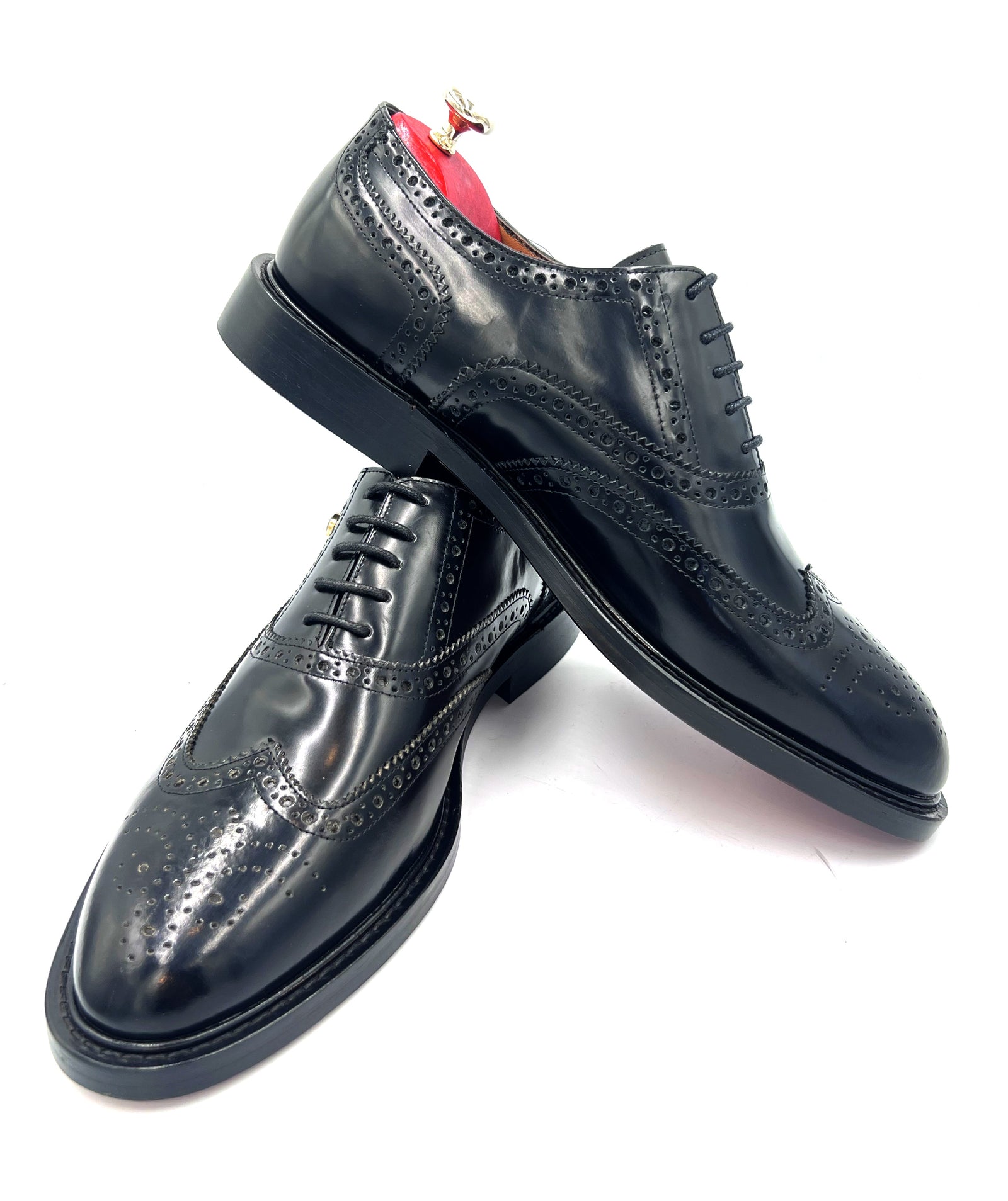 Oscar William Black Full Brogue Oxford Shoes for Men
