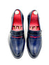Oscar William Penny Loafers – Navy Blue | Leather Sole