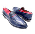 Oscar William Penny Loafers – Navy Blue | Leather Sole