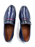 Oscar William Penny Loafers – Navy Blue | Leather Sole