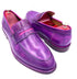 Oscar William Penny Loafers – Patina Purple | Leather Sole