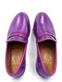 Oscar William Penny Loafers – Patina Purple | Leather Sole
