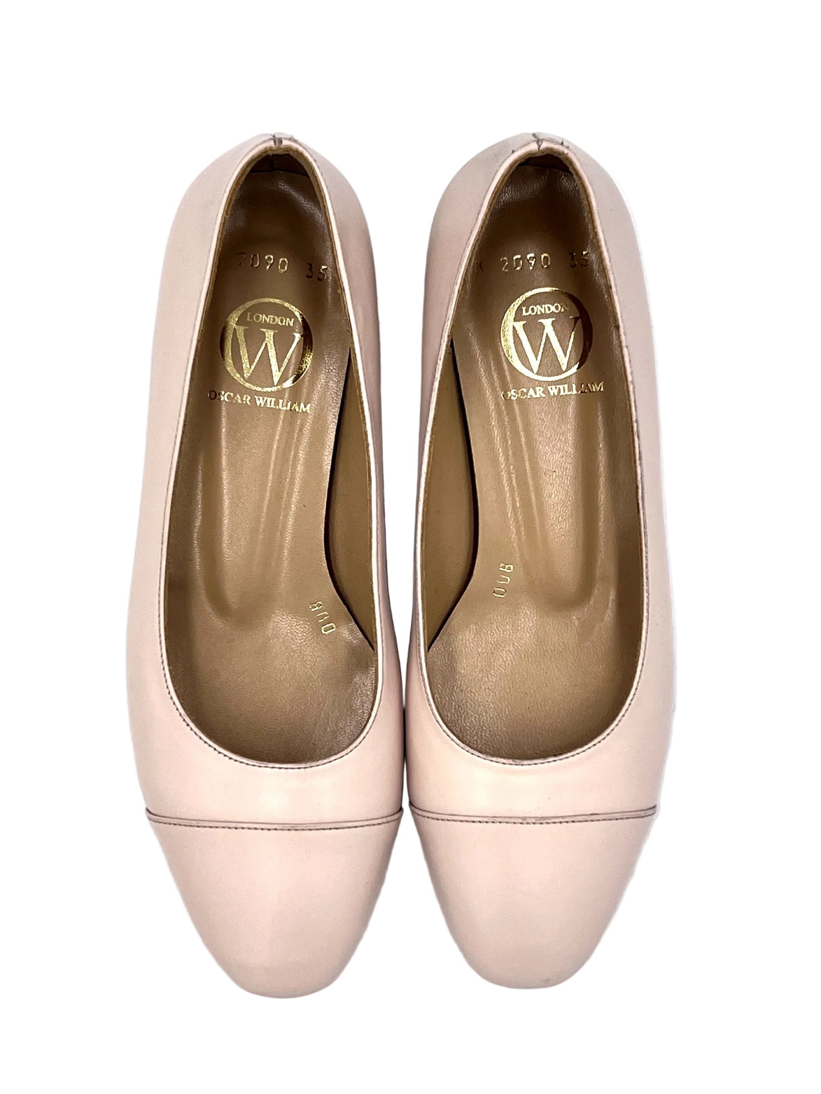 Oscar William Classic Formal Pump – Beige | Leather Sole