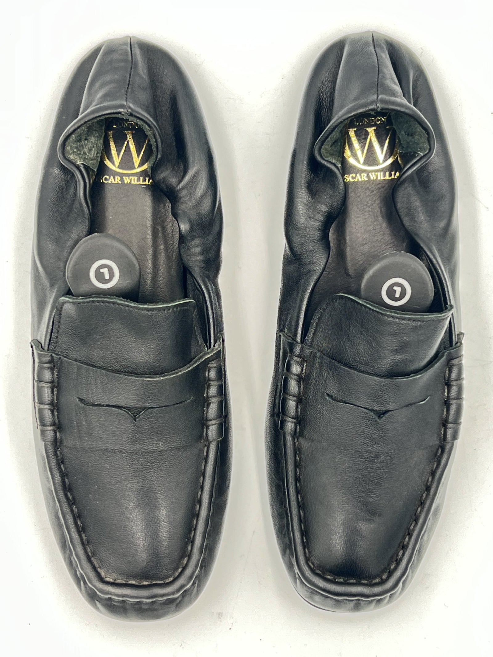 Oscar William Classic Loafers – Black Soft Leather | Elastic Fit