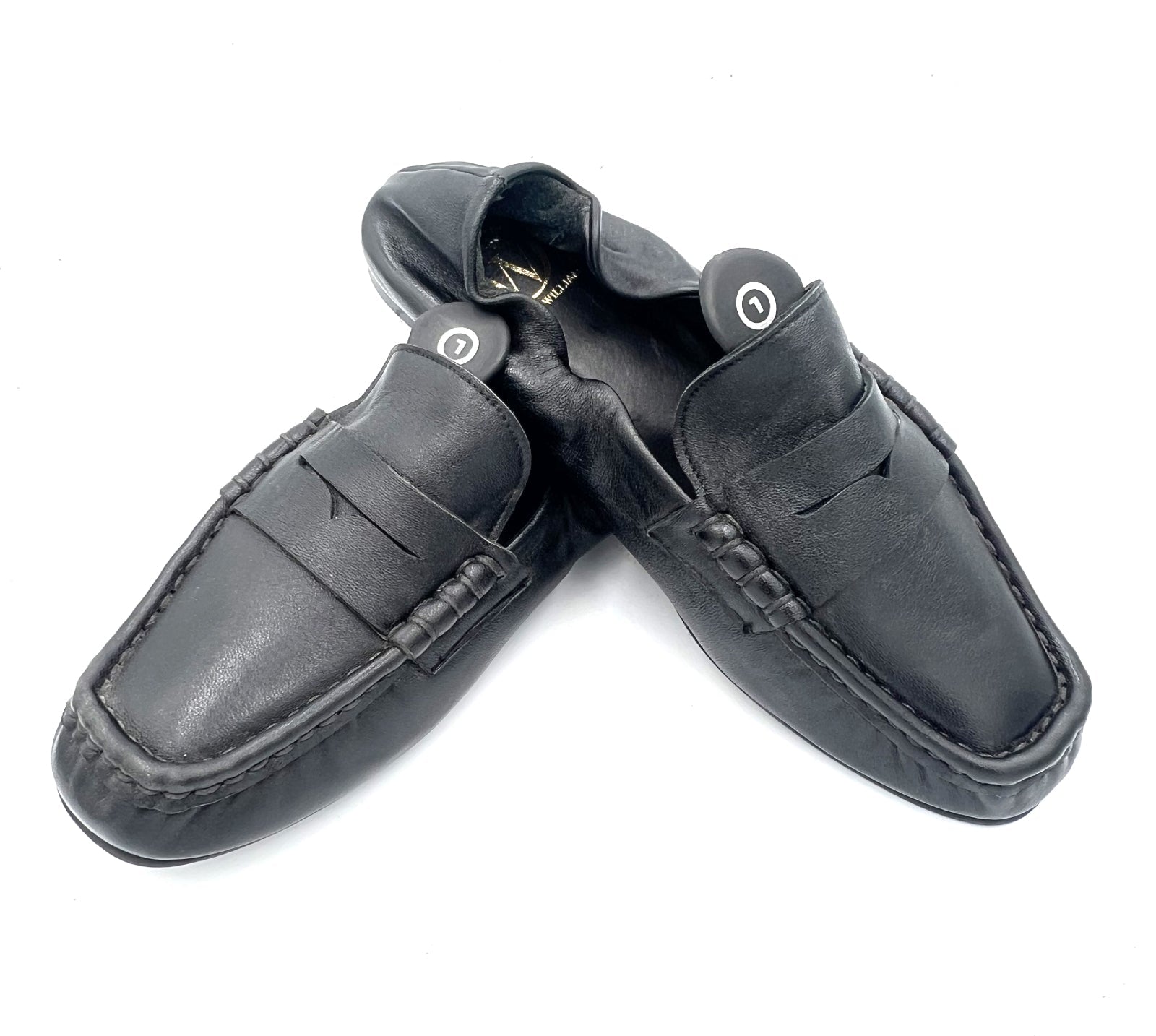 Oscar William Classic Loafers – Black Soft Leather | Elastic Fit