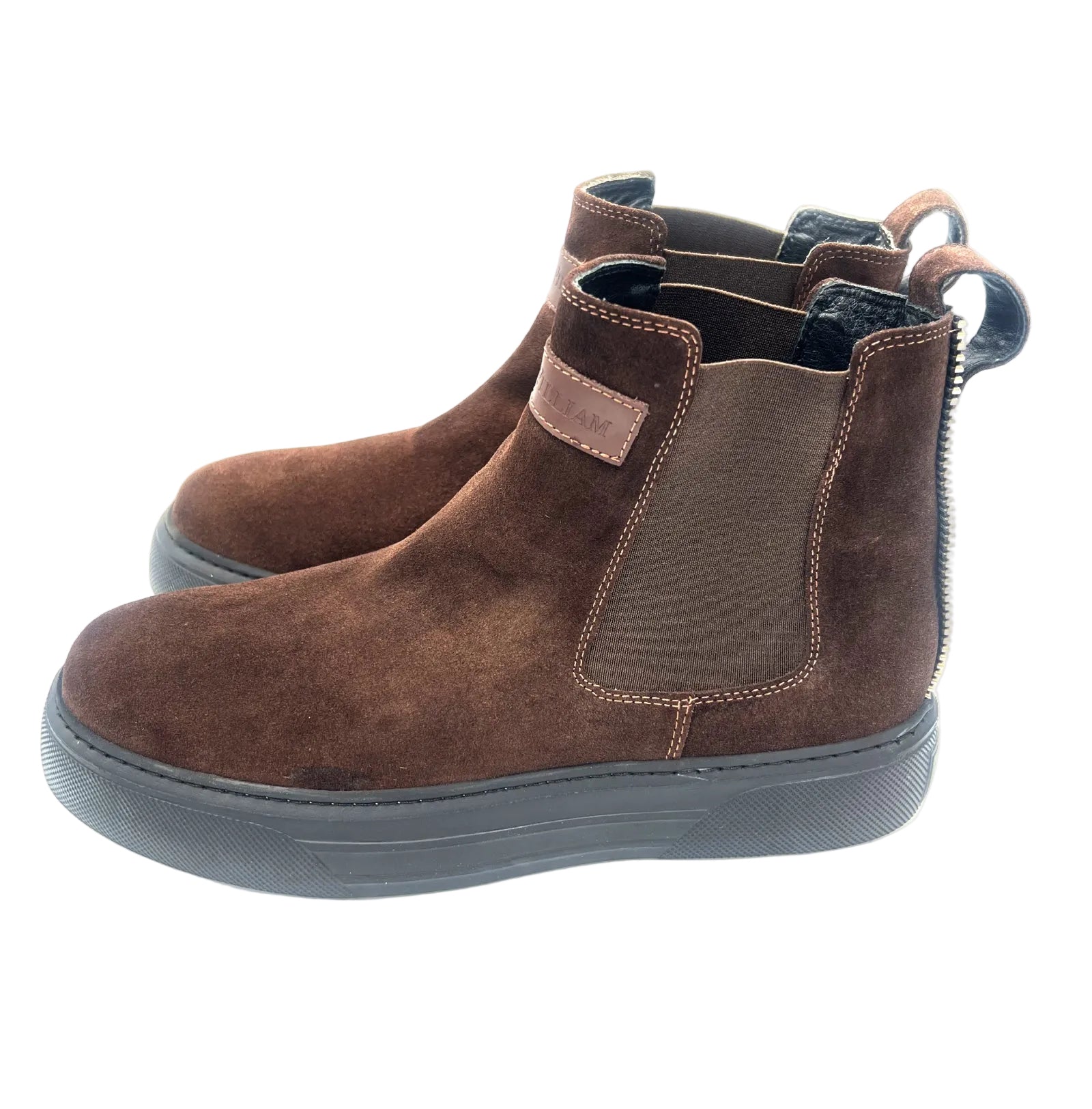 Oscar William Chelsea Boots – Dark Brown | Back Zip Design