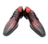 Oscar William Patina Derby – Burgundy / Black | Leather Sole