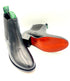Oscar William Women's Chelsea Boots in Black Leather with Leather Sole