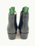 Oscar William Women's Chelsea Boots Black Leather with Leather Sole