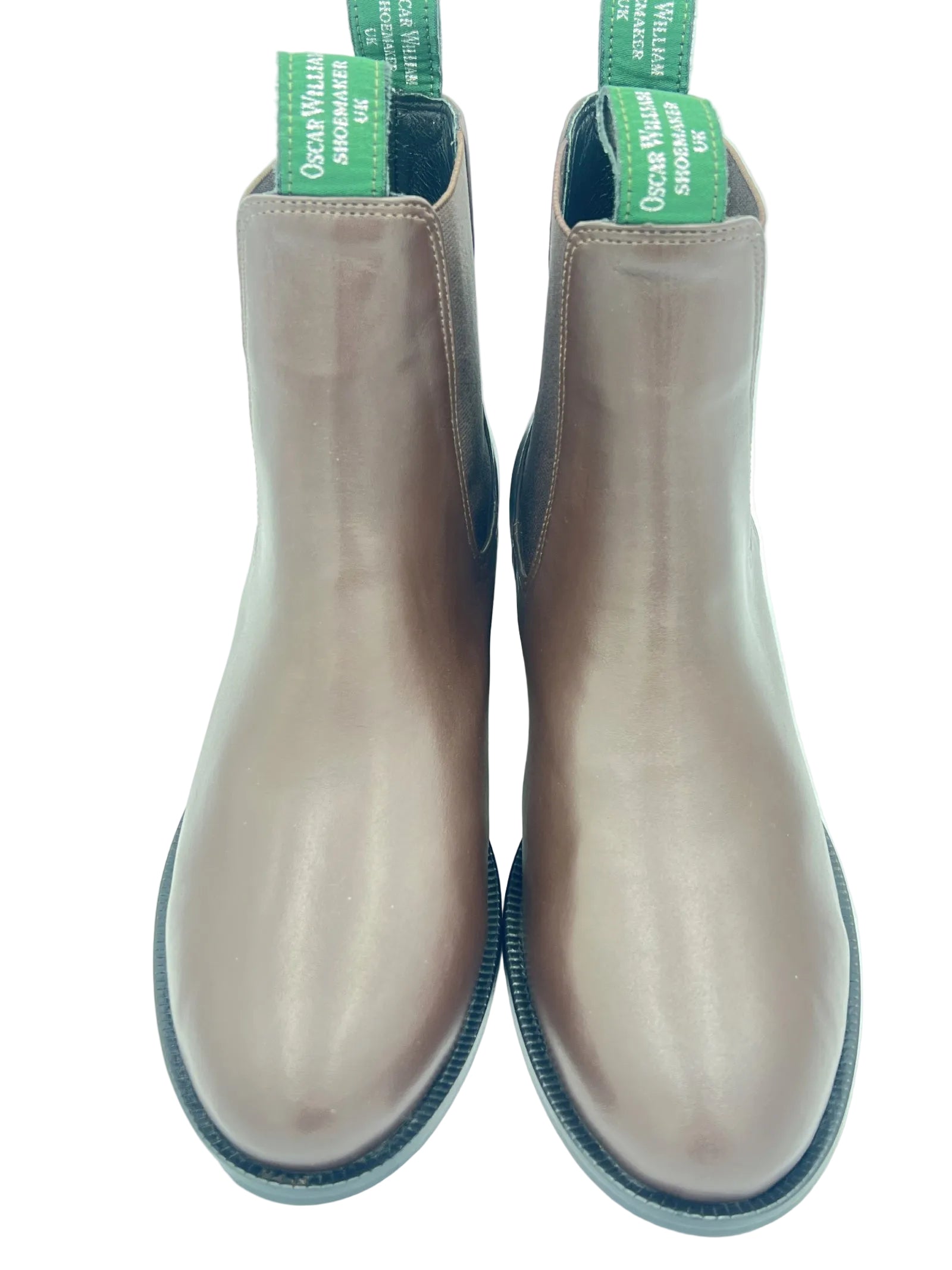 Oscar William Women's Chelsea Boots Brown Leather with Leather Sole