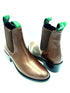 Oscar William Women's Chelsea Boots Brown Leather with Leather Sole