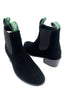 Oscar William Classic Chelsea Boots – Black Suede | Leather Sole