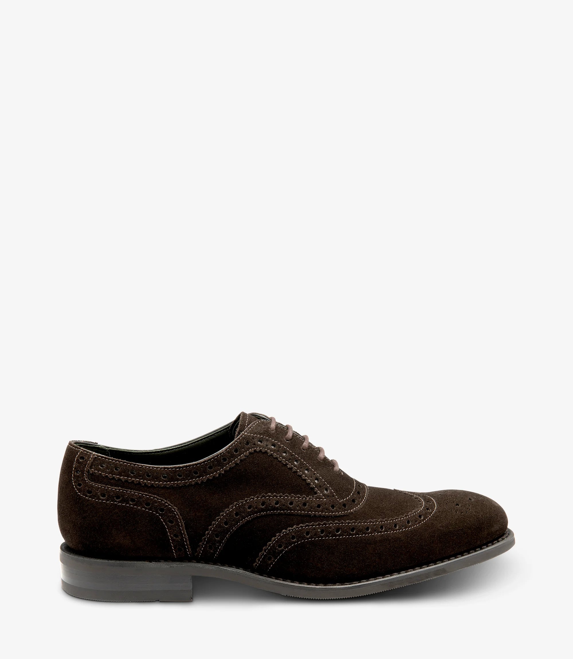 Handcrafted Loake Classic(Kerridge)Dark Brown Suede